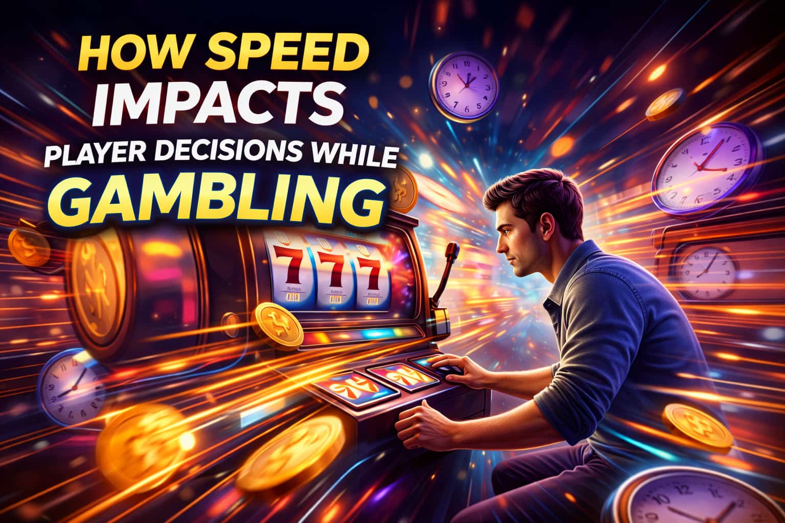 Infographic showing How speed impacts player decisions while gambling