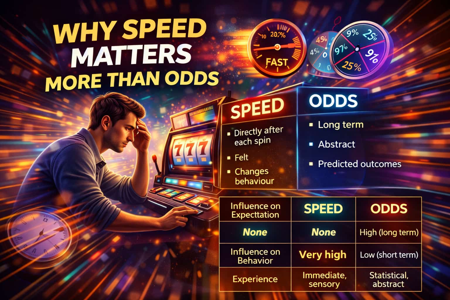 infographic showing why speed matters more than odds
