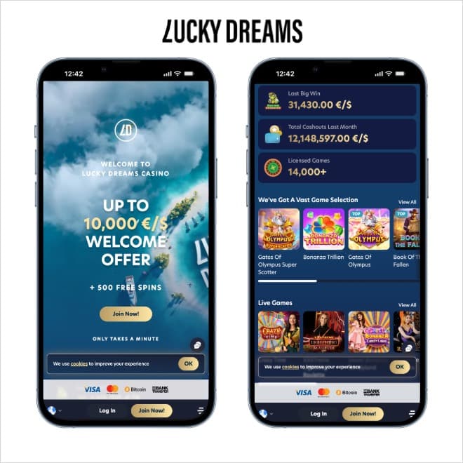 lucky dreams mobile screenshot